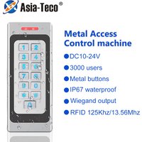 RFID Metal Access Control Keypad Waterproof IP67 Rainproof Outdoor 3000user Door Opener for Electric Lock System with 10pcs Key