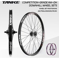 AliExpress TANKE MTB Wheelset 26 inch Disc Brake MTB single-speed DJ AM Enduro DH Wheelset Hub MTX33/39 aluminum alloy Mountain wheel set