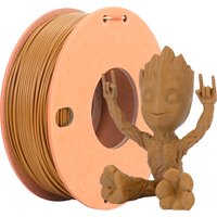 Imitation Wood Color PLA F 3D Printing Filament 1.75mm Dimensional Accuracy +/- 0.02 mm, PLA F 0.25KG (Teak Color