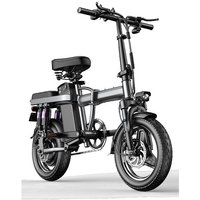 AliExpress PZBK Custom Made 14 E Bike Electric Folding Bike White Electric Bike 250W 14 Inch Mini Electric Bicycle 48V10A Adult City Ebike 25KM/