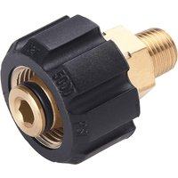 Pressure Washer Hose Adapter Female Metric M22 to 1/4 and 3/8 Inch Male Fitting Accessories (Male to Female 14mm/15mm OD)