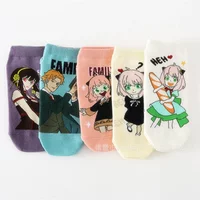 SPY FAMILY Adult Cartoon Socks Pure Cotton Cute Fashion Trend Tube Sports Socks Anya Yor Loid Design Gift