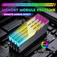 Jumpeak Computer DDR4 DDR5 5V ARGB Sync Memory Module Heatsink PC RGB Ram Cooler Cooling Shim Armor Shell Cover Radiator