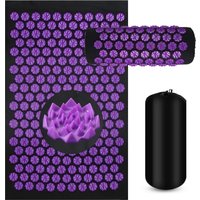 3PCS Acupressure Yoga Mat Cushion Sensi Massage Body Kuznetsov's Applicator Needles with Spikes Pillow Foot Massager Fitness