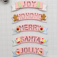 KSCRAFT Christmas Banners Metal Cutting Dies Stencils for DIY Scrapbooking Decorative Embossing DIY Paper Cards