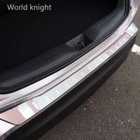 Stainless steel Ultra-Thin Rear Door Bumper Protector Guard Plate Cover Decoration Trim For Toyota C-HR 2016 2017 2018 2019