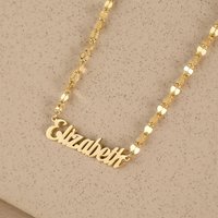 Custom Name Necklace Lip Chain for Men Women Pendant Stianless Steel Personalized Sequin Chain Birthday Chrismas Jewelry Gift