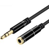 3.5mm Jack Aux Audio Male to Female Extension Cable 3/4 Pole with Microphone Stereo Compatible For PC Headphone Car Speaker Mic