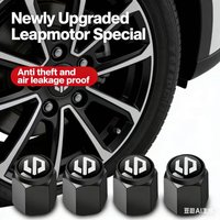 Car Wheel Tire Air Valve Caps Stem Cover With Brand Auto Accessorier For Leapmotor Zero run C10 C11 C16 B10 T03 C01 B01 S01 Lafa