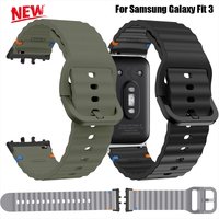 Sport Silicone Strap for Samsung Galaxy Fit 3 Band Smartwatch Rubber Bracelet Correa for Samsung Galaxy Fit3 Strap Accessories