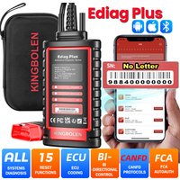 KINGBOLEN Ediag Plus Bluetooth-Scanner, bidirektionales OBD2-Diagnosetool für alle Systeme, kompatibel mit iOS & Android, mit ECU-Codierung.