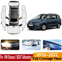 Coverage Sunshades For VW Volkswagen Sharan 7N Accessories SEAT Alhambra 2010~2022 Sunscreen Window Sunshade Covers Accessories