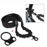 Single Point Gun Sling Shoulder Strap Rifle Strapping Belt Dual Loop End Plate Mount Adapter AR15 M4 Rail Attachment