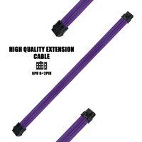 ATX EPS PCI-E Extension Cable 16AWG Pure Color 4+4PIN 6+2PIN 8PIN PSU Extension Cord Male to Female Sleeve Extension Power Cable
