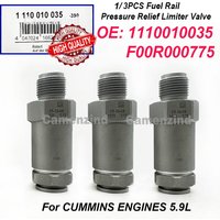 1/3PCS 1110010035 F00R000775 4899831 4899804 Common Rail Fuel Pressure Relief Valve Limiter Sensor Fit for Iveco Cummins 5.9L