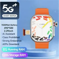 Ai3 Smartwatch: 2.2" 448*528 AMOLED, 4G SIM, 256GB, Health Monitoring & Rotating Camera