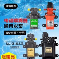 12V Volt Agricultural Electric Sprayer Water Pump Motor for Watering Flower Fruit Tree Nursery High Pressure Diaphragm Self-Prim