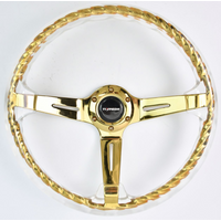 Universal 350MM Multi-color option Auto Acrylic Transparent Modification Sport Steering Wheel 14 Inch Acrylic Car Steering Wheel