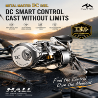 HAUT TON Metal Master DC Baitcasting Reel DC Smart Control Hall Sensor Anti-Backlash Long Cast BFS Fishing Reel