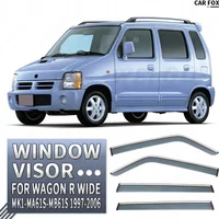 Fit for 1997-2006 SUZUKI Wagon R Wide Window visor Car Sun Rain Guard Vent Shade Deflector Wind Weathershield Moulding Trim