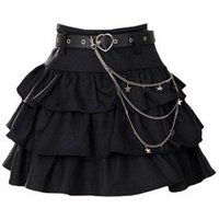 Gothic Y2k Black Mini Skirt Women Punk Grunge Short Skirts Girly Harajuku Cake Skirt Aesthetics Kawaii Clothing Japanese Sweet