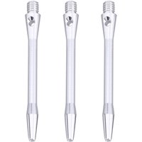 3Pcs Aluminium Shafts 48Mm Medium Size 2Ba Screw Thread High Durability Metal Shaft Set for Competitive Dart Players