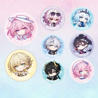 New periphery Honkai Star Rail Tribbie Aglaea Castorice Cosplay Badge Anime Acrylic Stand Cute keychain Brooches on Backpack