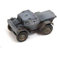 CP0807 1/72 Scale German Armored Vehicle Simulation Plastic Car Model Display Collectible Toy Gift Souvenir Decoration