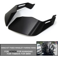 For Yamaha For BMW For HONDA For Kawasaki Universal Motorcycle Winglet Aerodynamic Spoiler Wing with Adhesive Decoration Sticker
