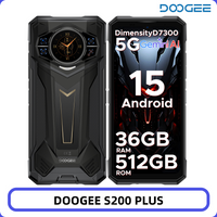 DOOGEE S200 Plus Robuuste telefoon 36GB RAM + 512GB ROM Dimensity 7300 11000mAh 66W 6.72” 120Hz Dimensity 7300 100MP NFC Smartphone