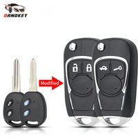 Dandkey Car Key For Chevrolet Aveo Lova Epica Sail Folding Flip Remote Key Case 2 Buttons Modified Key Shell Left / Right Blade