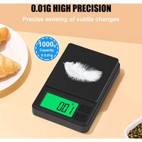 Precision Pocket Scale 1000g X 0.01g - Digital Gram Food Jewelry Ounces/Grains Scale Digital Pocket Scale Mini Scale Tiny Scale