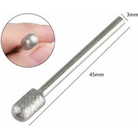 Emery Grinding Burr Set 20pcs 3mm Shank for Rotary Tools Used in Engraving Cutting Polishing Carving and Finishing