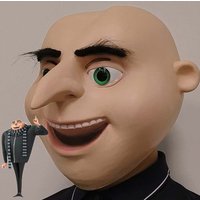 Cosplay Gru Mask Full Over Head Latex Masks Adult Halloween Fancy Dress Party Cosplay Costume Props Masquerade Mask for Men