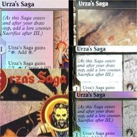 "Urza's Saga" High Quality TCG Magical Proxy black game Cards Gathering Board Trading game Cards