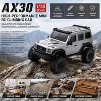 AXIAL SCX30 Kunststoff Unlackierte Karosserie (Inklusive Lichthalterung) 1/30 RC Crawler Ersatzreifenhalterung für DIY-Upgrades