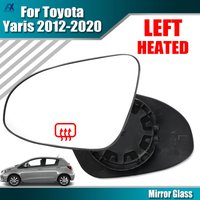 For Toyota Yaris 12-20 Vitz 12-19 Left / Right Side Heated Wing Mirror Glass Clip-On Exterior Mirror Lenses Glass Convex