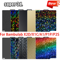 X2D For Bambulab Build Plate 257x257 Spring Steel Sheet Bambu Lab A1 build Plate P2S X1C P1S build plate 3d Printer Bamboo Lab