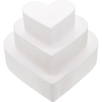 Cake Dummystyrofoam Heart Dummies Polystyrene Formodel Wedding Practice Diy Craft Fake Decorating Mould Shaped Display Rounds