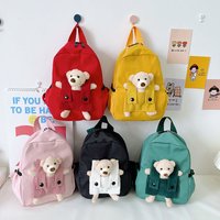 Cute Plush Bear Toddler Backpack, Fashion Preschool Bag for Boys & Girls, Mini Kids School Bag with Adjustable Straps Child Gift