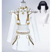 2026 Fantasia Rumi Zoey Mira Cosplay Girls Singing White Suits Cartoon Disfraz Costume 6 to 14 Years Halloween Clothes