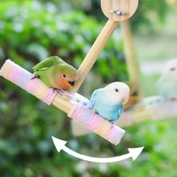 Multifunction toy Rotating bite design Bite resistant durable Can be hung anywhere in the cage for Small parrot daily activities