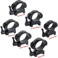 2Pcs /Set Steel Scope 25.4mm 30mm Rings Quick Release Low Medium High Profile For 20mm Rail Hunting Scopes Ring Mount
