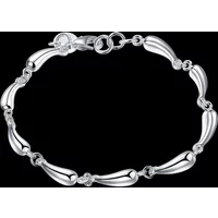 Hot Fine 925 Sterling Silver Drop cute bracelet for women lady fashion charm jewelry wedding Accessories noble party gifts