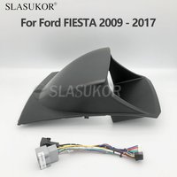 9 INCH Fascia fit For Ford FIESTA 2009- 2017 Canbus Cable Big Screen Audio Dash Panel Frame fascia Car fascia Frame Cable CANBUS