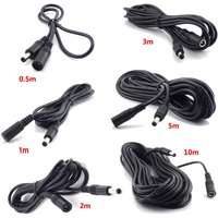 DC 12V Verlängerung Stromkabel 2,1mm * 5,5mm Verlängern Elektrische Draht 0,5 m 1 m 2 m 3 m 5 m 10 m Netzkabel Für CCTV Kamera Router LED Streifen