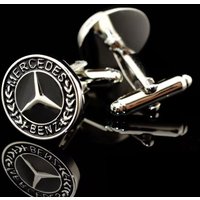 High-end Minimalist Cufflinks Alloy Stylish Versatile Accessories For Mercedes Benz CLK GLC W212 C200 C300 W203 W204 W205 W169