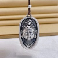 Ethnic Style Buddha's-hand Lotus Flower Pendant Women Jewelry Blessing Buddha Necklace For Men Choker Accessories
