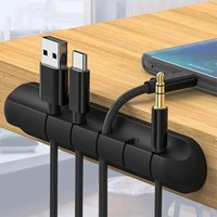 Mouse Wire Organizer Management Wire Holder Flexible USB Cable Winder Tidy Silicone Clips For Mouse Keyboard Earphones Protector
