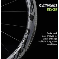 AliExpress NONE ELITEWHEELS EDGE Ultralight 1291g Carbon Wheelset for Road Bikes - Rim Brake 40mm/50mm Depth 36T Ratchet System Wing 20 Spokes